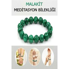 Nelleovana Doğal Taş Malakit Meditasyon Bilekliği