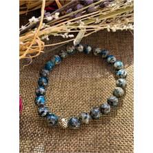 Nelleovana K2 Jasper( Raindrop Azurite) Bileklik(Gümüş Malzemeli)