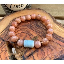 Nelleovana Güneş Taşı ve Aquamarine Bileklik