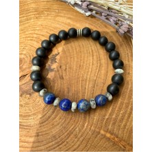 Nelleovana Lapis Lazuli , Jasper ve Oniks Bileklik