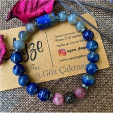 Nelleovana Lapis Lazuli , Lepidolit ve Labradorit Bileklik