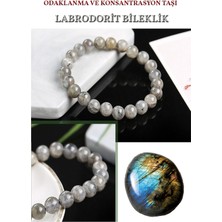 Nelleovana Odaklanma ve Konsantrasyon Taşı Doğal Labrodorit Bileklik