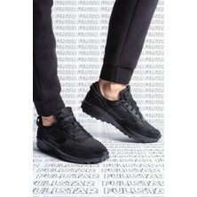 Nike Waffle Debut Leather Black Sneaker Hakiki Deri Siyah Spor Ayakkabı