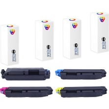 PlusPrint Kyocera Ecosys M6230CDN TK-5270 4 Renk Muadil Toner 6bin Baskı