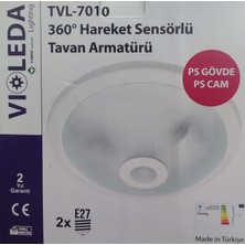 Violeda - TVL-7010 Plastik Kasa Sensörlü Armatür E27