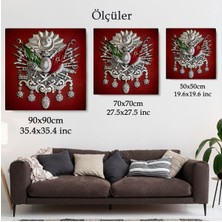 Harita Sepeti Osmanlı Tuğrası Kanvas TABLO-5885
