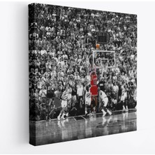 Harita Sepeti Michael Jordan Üçlük Şutu Kanvas TABLO-5171
