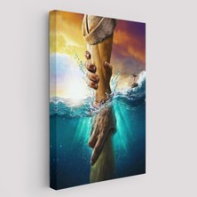 Harita Sepeti Isa'nın Eli Tuval Kanvas TABLO-5222