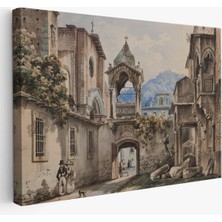 Harita Sepeti Eski Hollanda Şehir Manzarası Duvar TABLOSU-1222