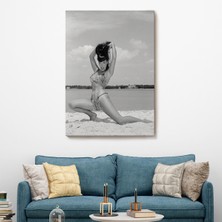 Harita Sepeti Leopar Bikinili Bettie Page Duvar TABLOSU-6053