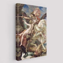 Harita Sepeti Joseph Paul 'un Ruggiero ve Angelica Tasviri Duvar TABLOSU-6218