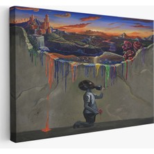 Harita Sepeti Sürreal Renkler Senfonisi TABLOSU-6640