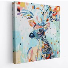 Harita Sepeti Renkli Ceylan Kanvas TABLO-5876