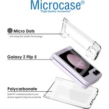 Microcase Samsung Galaxy Z Flip5 Sert Kristal Kapak Kılıf - Şeffaf AL3155