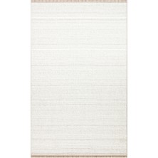 Eko Halı Oslo Osl 02 Whıte Grey Yumuşak Dokulu Hasır Dokuma Tarz Modern ve Şık Makine Dokuması Halı