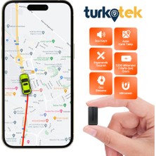 Turkotek R11 Araç Motosiklet Kablosuz Mıktanıslı Şarj Edilebilir Mini Gps Takip Cihazı