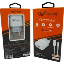 Weepy WPY-040L Ev Tipi Lightning Iphone Şarj Aleti 22W 4.1A