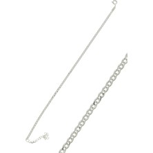 Söğütlü Silver Gümüş Iç Içe Geçmeli Zincir Bileklik SGTL12280RODAJ