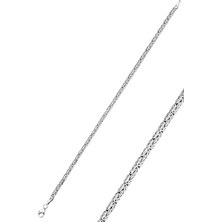 Söğütlü Silver Gümüş Ezme Yassı Model Erkek Kral Bileklik SGTL12265RODAJ