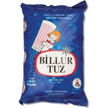 Billur Tuz Rafine Iyotlu Sofra Tuzu 750 G  (  5  Adet  )