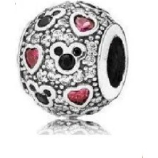 Poseidons Jewellery Disney Mickey Mouse Zirkon Taşlı Charm