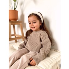 Eyc Baby Vizon Bebek/ Çocuk Oversize Triko Kazak Unisex