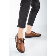 The Dortex Shoes   GKT011 Içi ve Dışı  Deri Topuk Jelli Ortopedik Günlük Anne Ayakkabısı