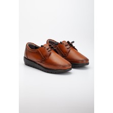 The Dortex Shoes   GKT011 Içi ve Dışı  Deri Topuk Jelli Ortopedik Günlük Anne Ayakkabısı