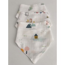 Derin Boutique Müslin Önlük Seti Çift Katlı Karışık Desenli