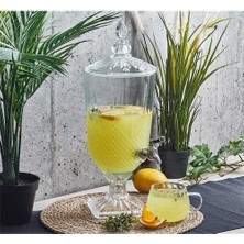 Tamu Cam Şerbetlik Lüks 5 Litre Kokteyl Limonata Meşrubat