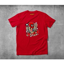 Freeyez Deadpool Skater  Pamuklu Penye T-Shirt