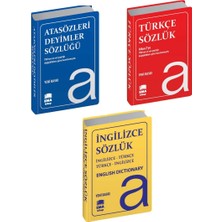 Ema Yayınları Türkçe Sözlük - İngilizce Sözlük - Atasözleri Deyimler Sözlüğü 3’lü Set