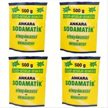 Ankara Sodamatik Kireç Önleyici ve Beyazlatıcı 500 gr * 4 Adet (Tüller - Beyazlar - Renkliler)