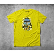Freeyez Blue Mandalorian  Pamuklu Penye T-Shirt