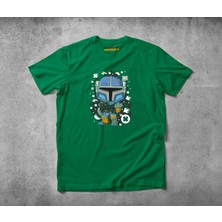 Freeyez Blue Mandalorian  Pamuklu Penye T-Shirt