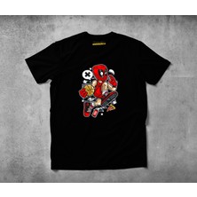 Freeyez Deadpool Basketball  Pamuklu Penye T-Shirt