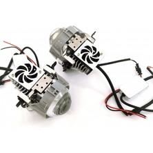 Femex Bi-Led Far Içi LED Mercek 2,5 Inc Kısa Uzun Birlikte