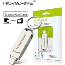 Microdrive 256Gb. İPhone Lightning ve USB 3.0 Metal USB Flash Bellek Otg Çift Girişli