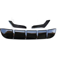 Karva Honda City Difüzör ve Flap Seti Pianoblack 2020+