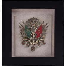 Nakkaş Boytu Nakkaş Osmanlı Arma Dekoratif Tablo 30*35 cm