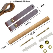 İpekbazaar Dekoratif & Ahşap Tuvalet Kağıtlığı, Pratik Tuvalet Kağıdı Askısı Peçeteliği Wc Kağıtlık