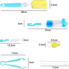 7 Parça Biberon - Kavanoz -Sürahi Temizleme Fırça Seti (3791)