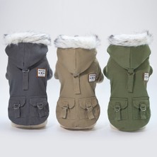 Beyond Store Sonbahar ve Kış Yeni Iki Bacaklı Polar Pamuklu Ceket Köpek Giysileri (Yurt Dışından)