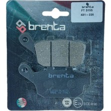 Brenta 431-226 2014-2020 Honda Nc 750 S Dct Uyumlu Arka Fren Balatası Organik Balata