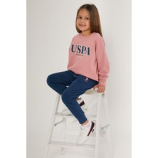 U.S. Polo Assn. Kız Çocuk Pembe Eşofman Takımı