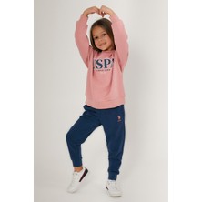 U.S. Polo Assn. Kız Çocuk Pembe Eşofman Takımı