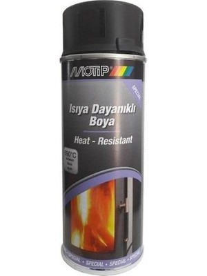 Motip Isıya Dayanıklı Sprey Boya Mat Siyah 400 ml