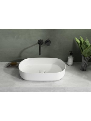 Isvea Sistema Y Soft Tezgah Üstü Lavabo 45 cm 10SY65045 Beyaz