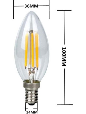 Led Filament Rustik Ampul 6w Gün Işığı