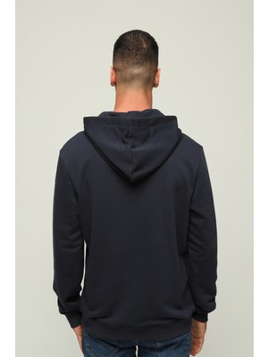 Owut Collection Peluş Detaylı Yaka Fermuarlı Kapüşonlu Sweatshirt